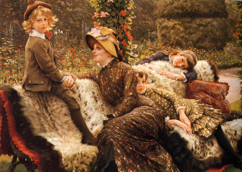 Le banc de jardin de James Tissot